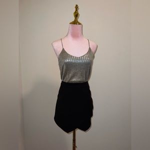 Gold Anthropologie top